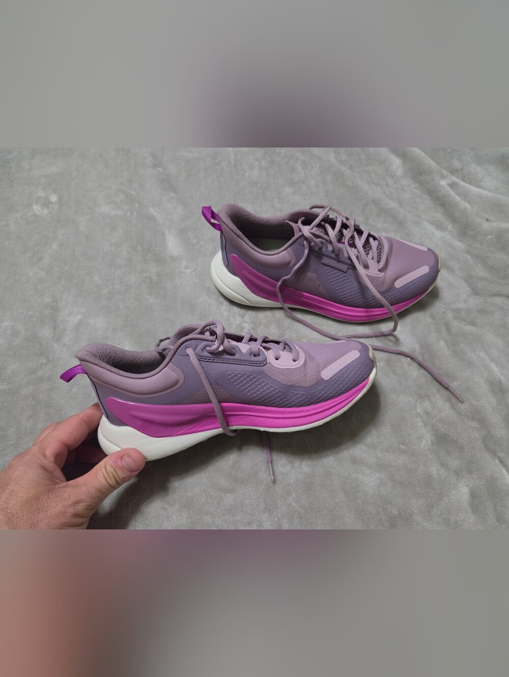 Lululemon blissfeel trail running shoes. Women's size 7.5. Purple/pink.